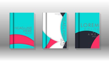 Kurumsal iş yıllık rapor kitap kapağı broşür el ilanı posteri için soyut düşük daire şekil arka plan. Eps10 vektör şablonu