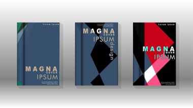 Soyut kitap kapağı düzeninin arka planı. Broşürler, dergiler, vektör şablonları vb. için. Modern tasarımlar Eps 10'da geometrik desenler oluşturur