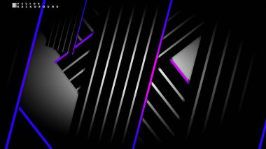 Soyut vektör arkaplanı. Geometrik Çizgiler - Yaratıcı ve İlham Tasarımı