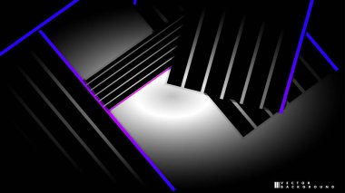 Soyut vektör arkaplanı. Geometrik Çizgiler - Yaratıcı ve İlham Tasarımı