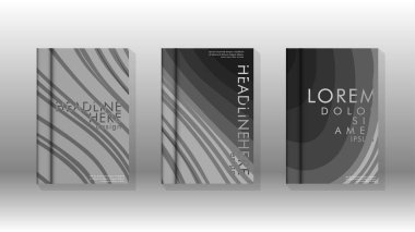 Geometrik tasarım arka planlı kapak kitabı.