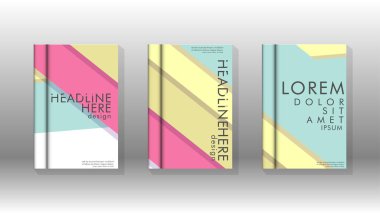 Kapak kitabı kavramı soyut geometrik arka plan renk ve şekillerin bir kombinasyonu ile