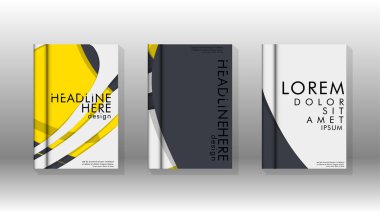 Arka kapak sıvı elemanları ile. Tasarım kavramı kitap. Fütüristik iş düzeni. Dijital poster şablonu. Tasarlamak vektör - eps10