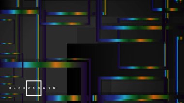 Modern Soyut Vektör Kutusu Arka Plan. renkli degrade şeritler ile. eps 10 şablonu