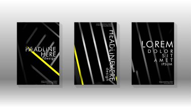 Geometrik tasarım arka planlı kapak kitabı.