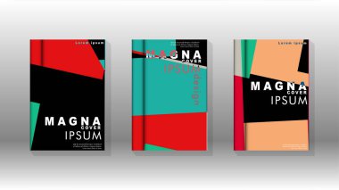 Soyut kitap kapağı düzeninin arka planı. Broşürler, dergiler, vektör şablonları vb. için. Modern tasarımlar Eps 10'da geometrik desenler oluşturur