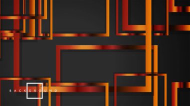 Vektör Modern Soyut Kareler Arka Planlar . siyah ve metal renk degradesi ile. eps 10 şablonu