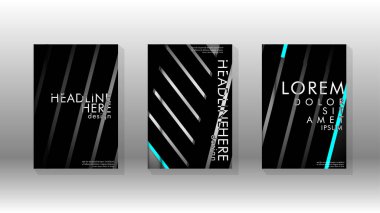 Geometrik tasarım arka planlı kapak kitabı