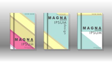 Kapak kitabı kavramı soyut geometrik arka plan renk ve şekillerin bir kombinasyonu ile