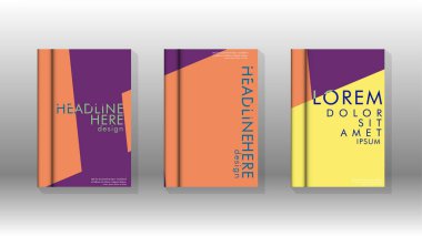 Soyut kitap kapağı düzeninin arka planı. Broşürler, dergiler, vektör şablonları vb. için. Modern tasarımlar Eps 10'da geometrik desenler oluşturur