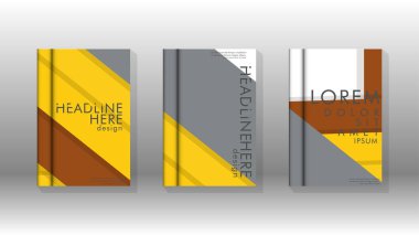 Kapak kitabı kavramı soyut geometrik arka plan renk ve şekillerin bir kombinasyonu ile