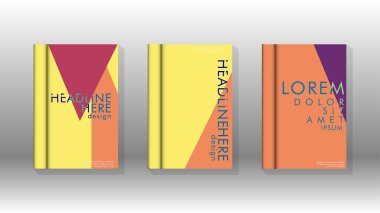 Soyut kitap kapağı düzeninin arka planı. Broşürler, dergiler, vektör şablonları vb. için. Modern tasarımlar Eps 10'da geometrik desenler oluşturur