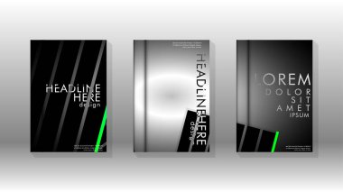 Geometrik tasarım arka planlı kapak kitabı.