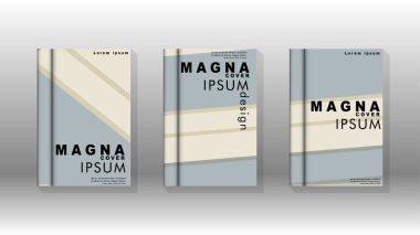 Kitap kapağı kavramı renk ve şekillerin bir kombinasyonu ile soyut geometrik arka plan. vektör tasarımı