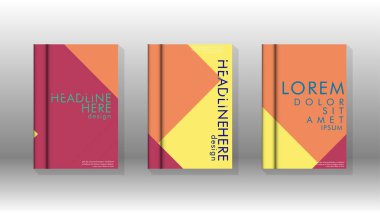 Soyut kitap kapağı düzeninin arka planı. Broşürler, dergiler, vektör şablonları vb. için. Modern tasarımlar Eps 10'da geometrik desenler oluşturur