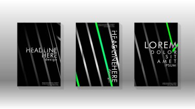 Geometrik tasarım arka planlı kapak kitabı