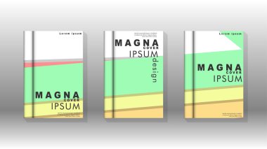 Kapak kitabı kavramı soyut geometrik arka plan renk ve şekillerin bir kombinasyonu ile