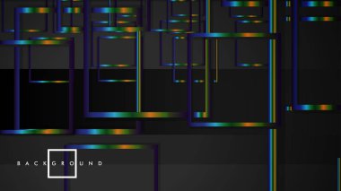 Modern Soyut Vektör Kutusu Arka Plan. renkli degrade şeritler ile. eps 10 şablonu