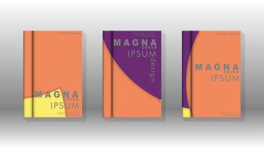 Kurumsal iş yıllık rapor kitap kapağı broşür el ilanı posteri için soyut düşük daire şekil arka plan. Eps10 vektör şablonu