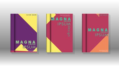 Soyut kitap kapağı düzeninin arka planı. Broşürler, dergiler, vektör şablonları vb. için. Modern tasarımlar Eps 10'da geometrik desenler oluşturur