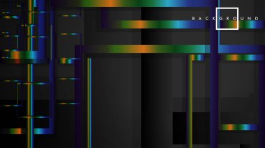 Modern Soyut Vektör Kutusu Arka Plan. renkli degrade şeritler ile. eps 10 şablonu