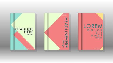 Soyut kitap kapağı düzeninin arka planı. Broşürler, dergiler, vektör şablonları vb. için. Modern tasarımlar Eps 10'da geometrik desenler oluşturur