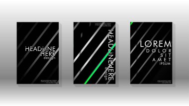 Geometrik tasarım arka planlı kapak kitabı