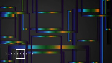 Modern Soyut Vektör Kutusu Arka Plan. renkli degrade şeritler ile. eps 10 şablonu