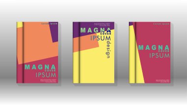 Soyut kitap kapağı düzeninin arka planı. Broşürler, dergiler, vektör şablonları vb. için. Modern tasarımlar Eps 10'da geometrik desenler oluşturur