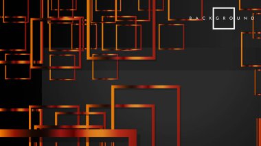 Vektör Modern Soyut Kareler Arka Planlar . siyah ve metal renk degradesi ile. eps 10 şablonu