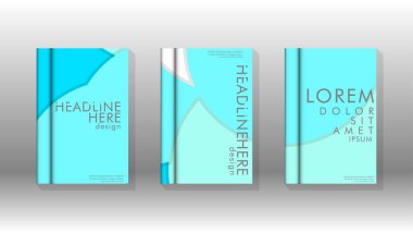 Kurumsal iş yıllık rapor kitap kapağı broşür el ilanı posteri için soyut düşük daire şekil arka plan. Eps10 vektör şablonu