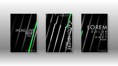 Geometrik tasarım arka planlı kapak kitabı.