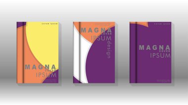 Kurumsal iş yıllık rapor kitap kapağı broşür el ilanı posteri için soyut düşük daire şekil arka plan. Eps10 vektör şablonu