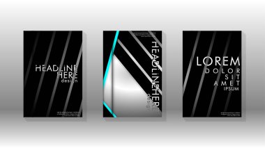 Geometrik tasarım arka planlı kapak kitabı