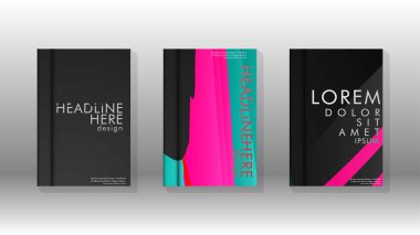 Geometrik tasarım arka planlı kapak kitabı