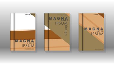 Kapak kitabı kavramı soyut geometrik arka plan renk ve şekillerin bir kombinasyonu ile