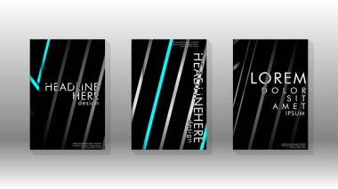 Geometrik tasarım arka planlı kapak kitabı