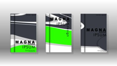 Arka kapak sıvı elemanları ile. Tasarım kavramı kitap. Fütüristik iş düzeni. Dijital poster şablonu. Tasarlamak vektör - eps10