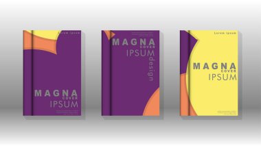 Kurumsal iş yıllık rapor kitap kapağı broşür el ilanı posteri için soyut düşük daire şekil arka plan. Eps10 vektör şablonu