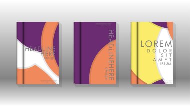 Minimal vektör tasarımı kapsar. Yuvarlak şekiller kompozisyon. Eps10 vektör şablonu