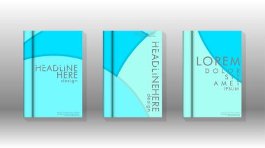 Kurumsal iş yıllık rapor kitap kapağı broşür el ilanı posteri için soyut düşük daire şekil arka plan. Eps10 vektör şablonu