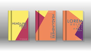 Soyut kitap kapağı düzeninin arka planı. Broşürler, dergiler, vektör şablonları vb. için. Modern tasarımlar Eps 10'da geometrik desenler oluşturur