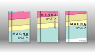 Kapak kitabı kavramı soyut geometrik arka plan renk ve şekillerin bir kombinasyonu ile