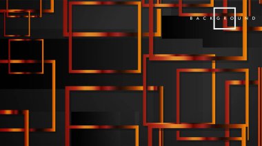 Vektör Modern Soyut Kareler Arka Planlar . siyah ve metal renk degradesi ile. eps 10 şablonu