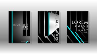 Geometrik tasarım arka planlı kapak kitabı