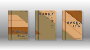 Kapak kitabı kavramı soyut geometrik arka plan renk ve şekillerin bir kombinasyonu ile