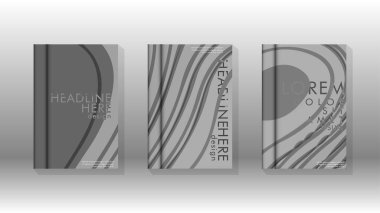 Geometrik tasarım arka planlı kapak kitabı.