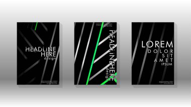 Geometrik tasarım arka planlı kapak kitabı.