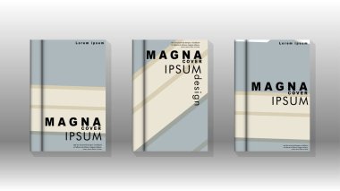 Kitap kapağı kavramı renk ve şekillerin bir kombinasyonu ile soyut geometrik arka plan. vektör tasarımı