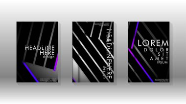 Geometrik tasarım arka planlı kapak kitabı.